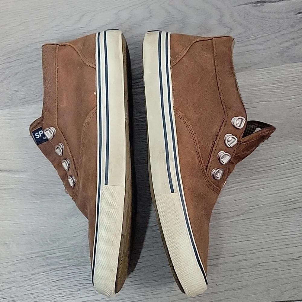 Sperry brown Top-Sider Striper Storm waterproof sneakers size 10 mens STS2642
